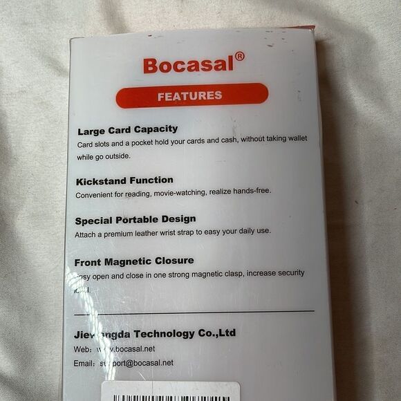 Bocasal IPhone 12 Rose Gold Wristlet Case. - Picture 4 of 12